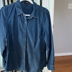 The Limited Dark Blue Denim Shirt